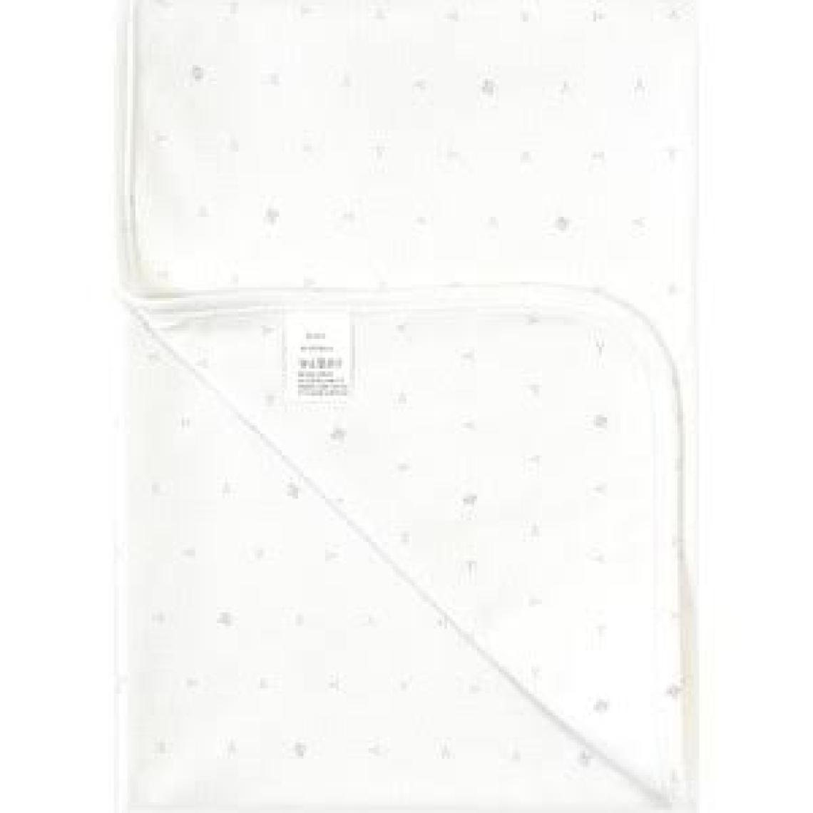 Boumini 80x80 cm %100 Pamuklu Çift Katlı Bebek Battaniyesi Beyaz
