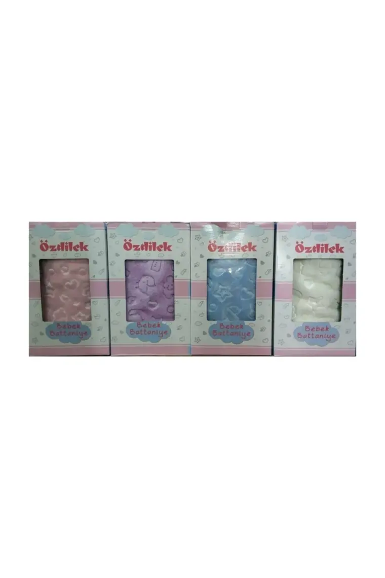 Özdilek Embos Peluş Bebek Battaniyesi Kemik