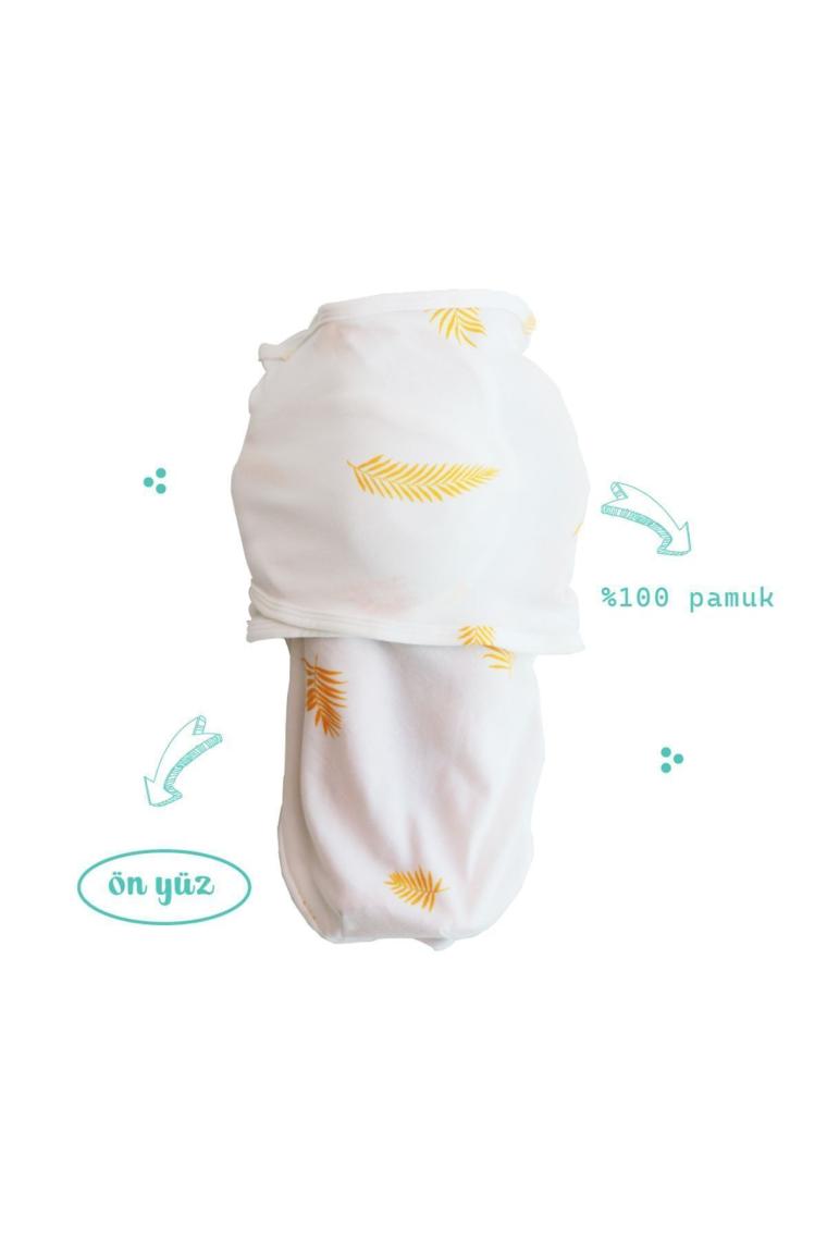 Yeni Sezon 0-4 Ay Desenli Renkli Cırtlı Hazır Bebek Pamuk Kundak %100 Pamuk (OEKO TEX CIF BELGELİ)
