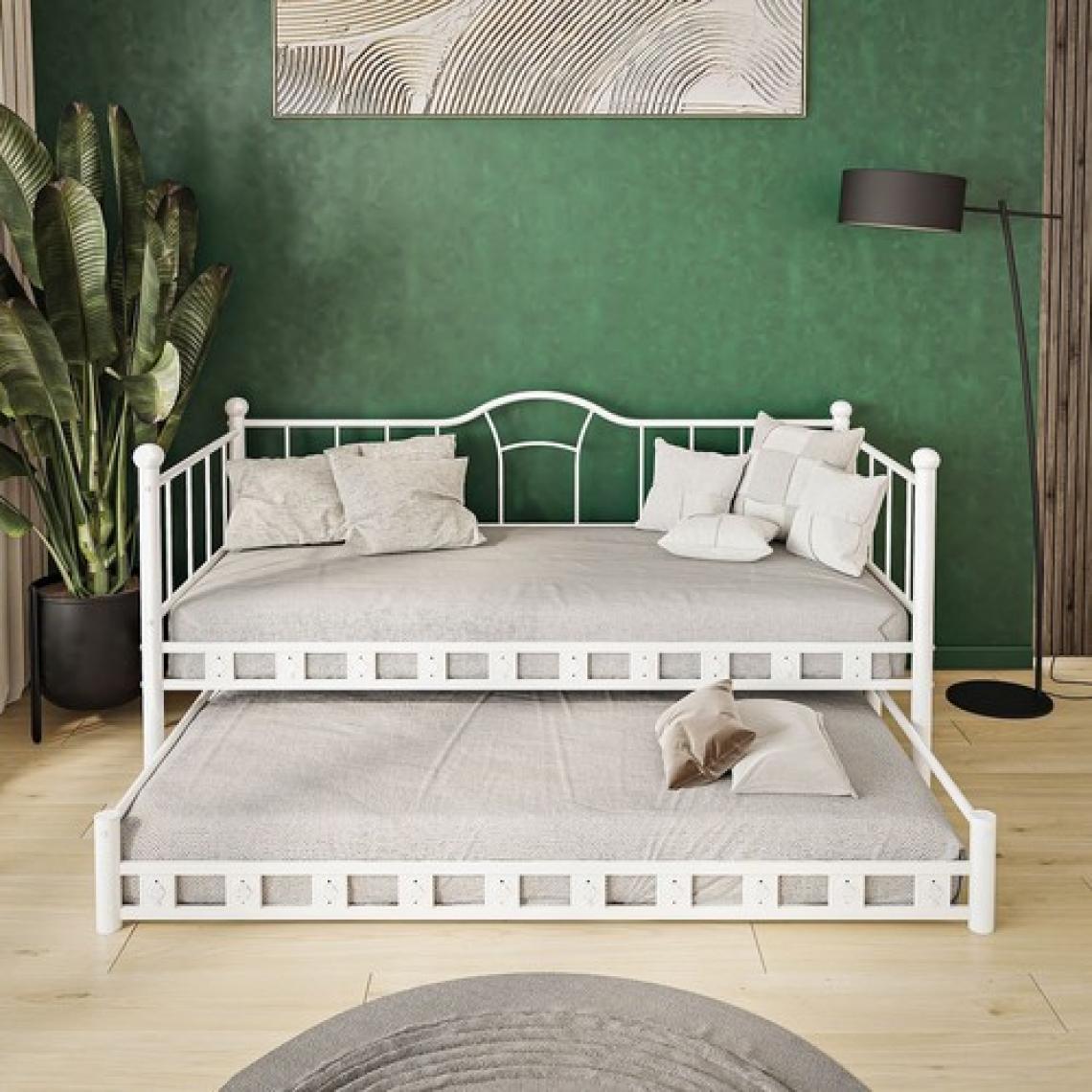 Argimo Kamelya Yavrulu Daybed Sedir Karyola 90x200 Beyaz