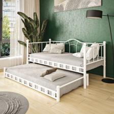 Argimo Kamelya Yavrulu Daybed Sedir Karyola 90x200 Beyaz