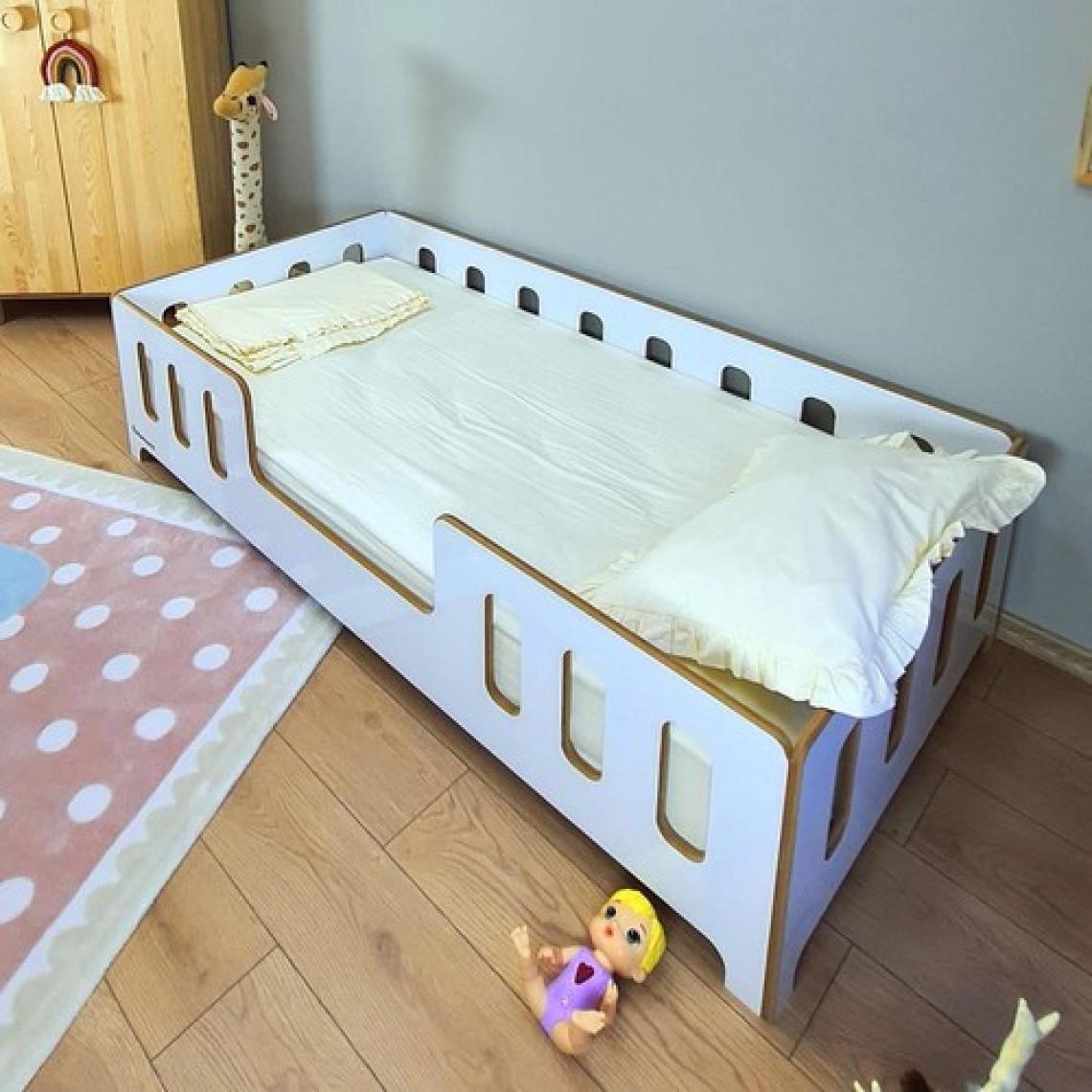 MiniWood Montessori Çocuk Yatak Mdf Bebek Karyola