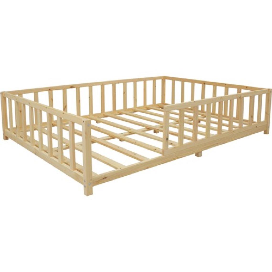 Kukka KFB640 Montessori Yer Yatağı 140 x 200  cm  Ahşap Çocuk Yatağı