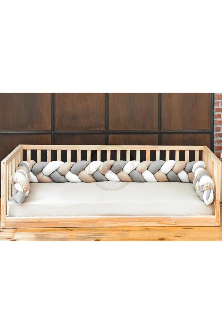 Wood and Montessori Woodandmontessori Montessori Doğal Ahşap Karyola Kanepe Model