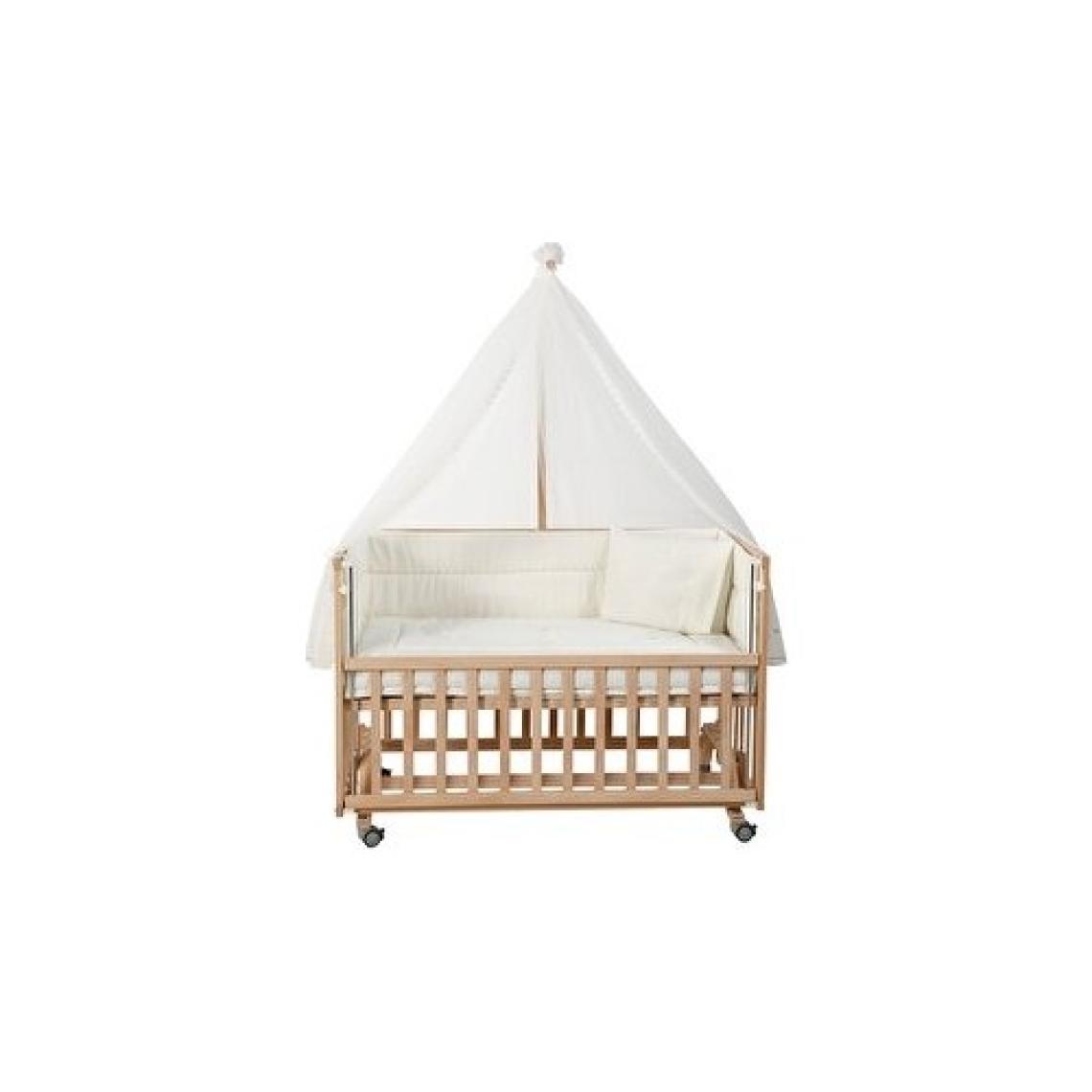 Baby Plus Doğal Ahşap Bebek Karyola 60X120 cm