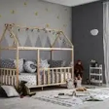 Köşk Mobilya Montessori Yatak Çatılı Model Ahşap Karyola