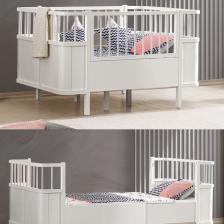 Setay Mdf Beşik Siesta Büyüyen Beşik 90x130, Karyola 90x190