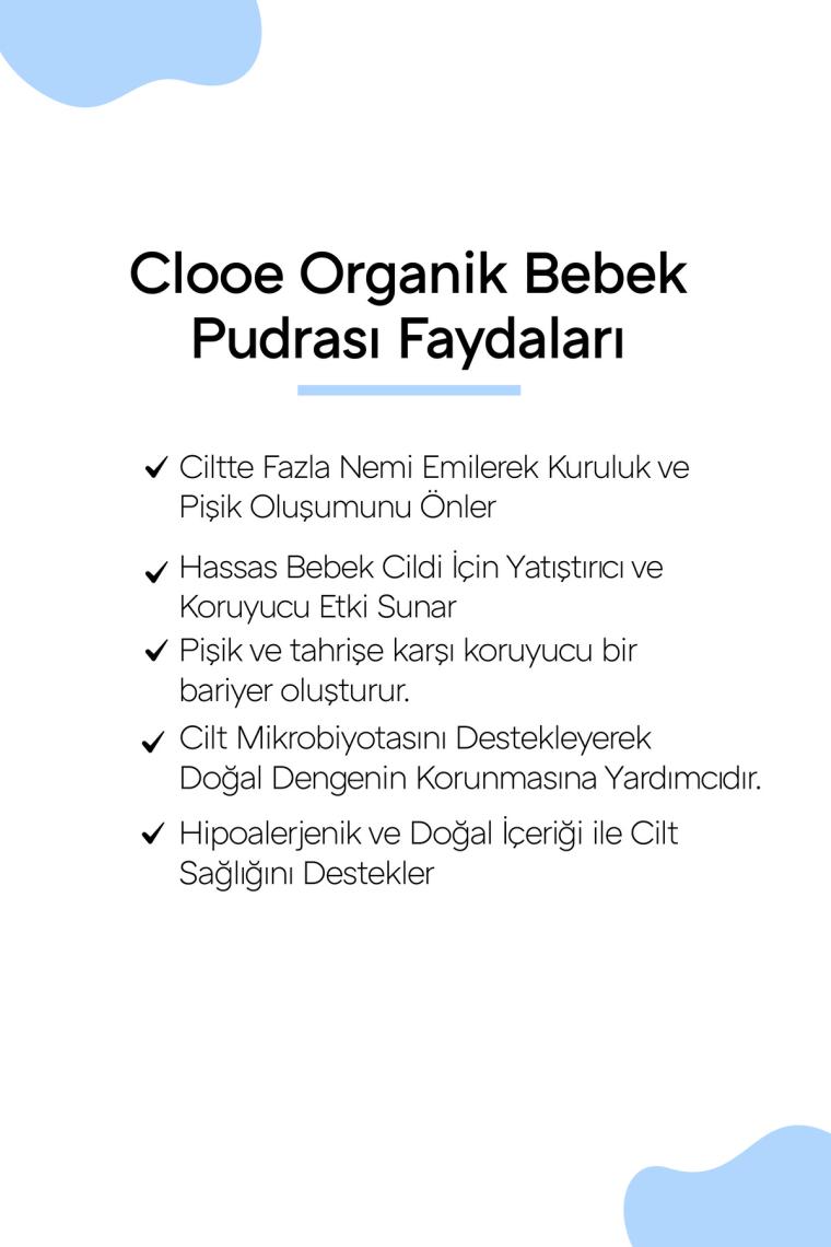 Clooe Organik Bebek Pudrası (200GR) - 2’li Fırsat Paketi