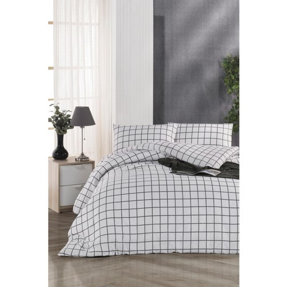 Tabu Home Classy Kareli Tek Kişilik Nevresim Takımı