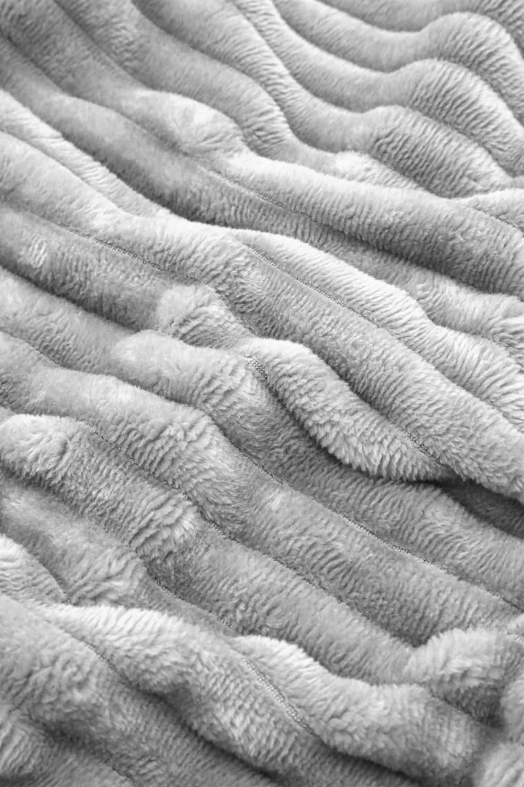 Merinos Fitilli Peluş Çift Kişilik Nevresim Takımı - Antrasit