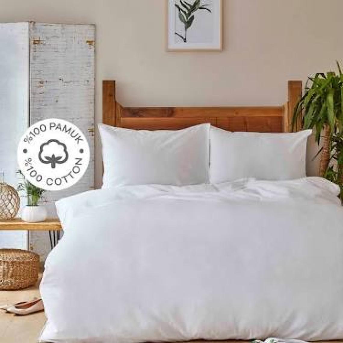Sarah Anderson Karaca Home Back To Nature Beyaz %100 Pamuk Çift Kişilik Nevresim Takımı