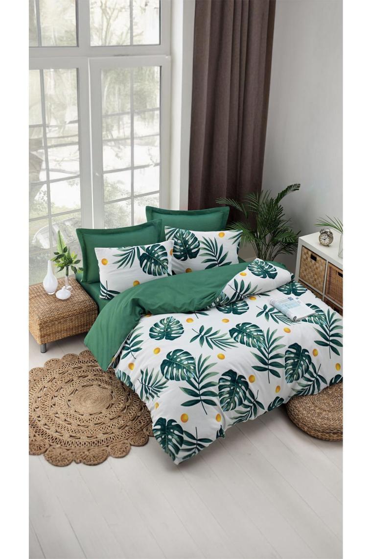 Eponj Home Mature Seti Çift Kişilik Monstera Yeşil