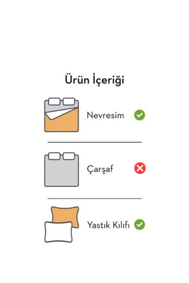 lotusline Home Minikaro Siyah Beyaz Çift Kişilik Pamuklu Nevresim Seti Çarşafsız