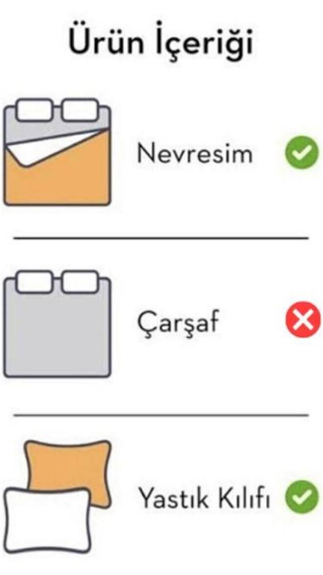 lotusline Home Minikaro Füme Çift Kişilik Pamuklu Nevresim Seti Çarşafsız