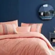 Yataş Bedding Pamena Ranforce Çift Kişilik Nevresim Seti - Somon