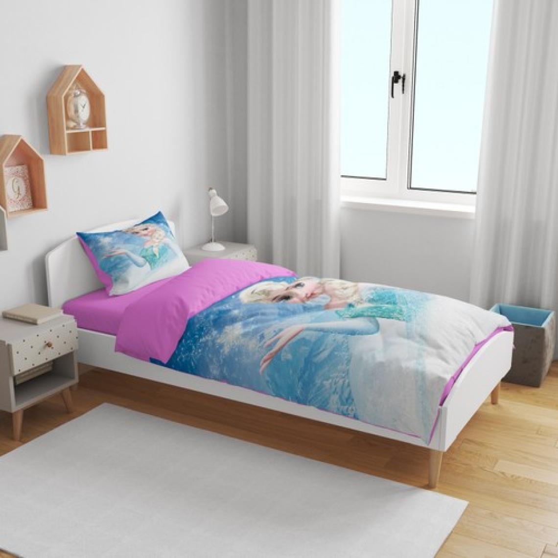Erays Home Erayshome Frozen Elsa 3D Tek Kişilik Çarşafsız Nevresim Takımı