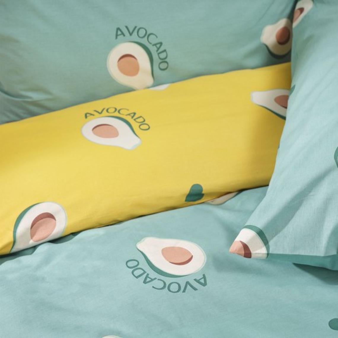 Sarah Anderson Avocado Yeşil %100 Pamuk Tek Kişilik Nevresim Yastık Seti