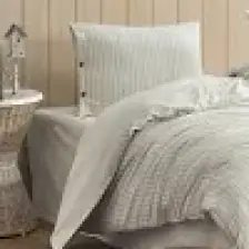 Berolige Easy Refine Yeşil Çift Kişilik Yıkamalı Iplik Boya Nevresim Takımı