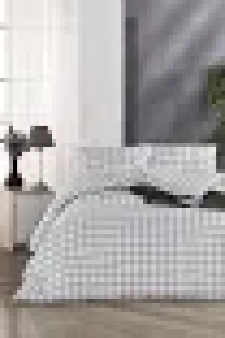 Tabu Home Classy Kareli Çift Kişilik Nevresim Takımı