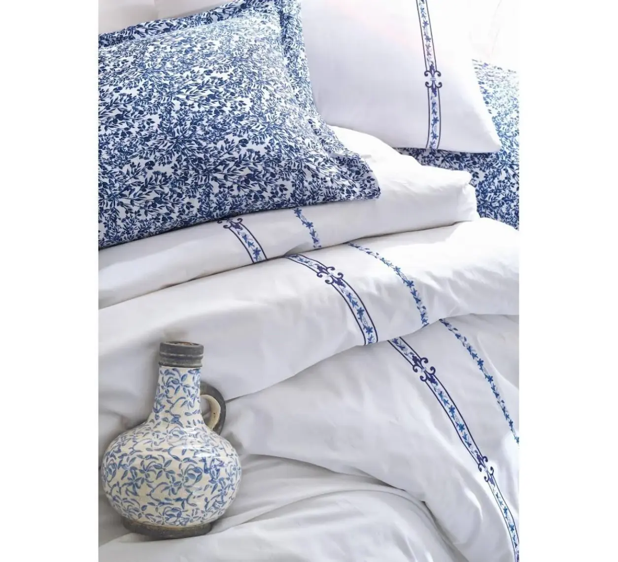 Hgüneyli Cotton Box Majestic Seri Çift Kişilik Nevresim Takımı Delmor Lacivert