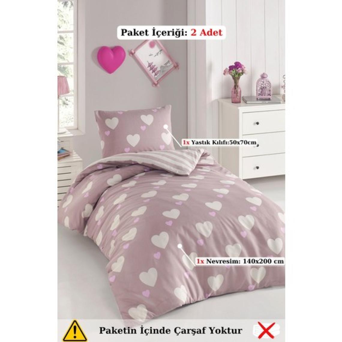 Eponj Home Junior Nevresim Seti Tek Kişilik Herz  Gülkurusu