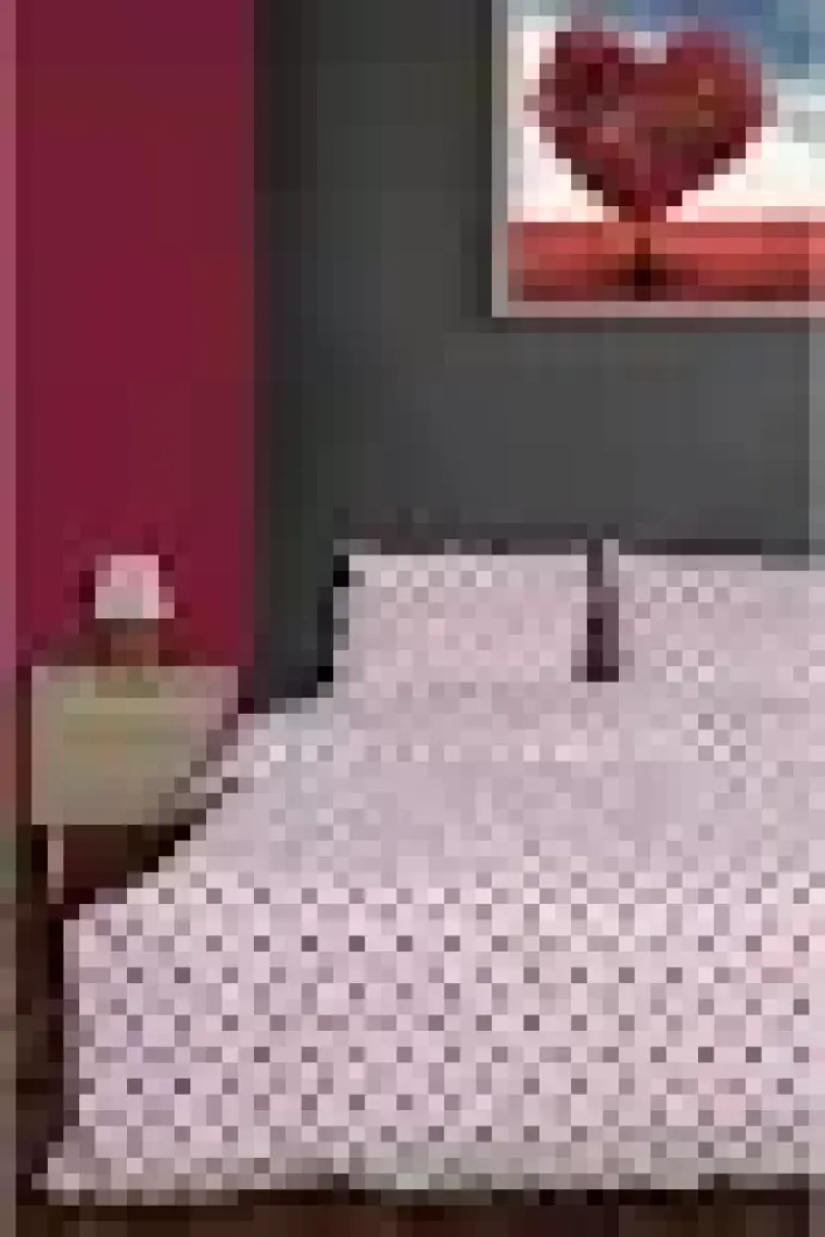 setekshome Kırmızı Kalpli Nevresim Takımı Çift Kişilik