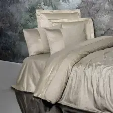 Cotton Box Çift Kişilik Jakarlı Saten Nevresim Takımı Demure Vizon