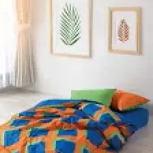 Cozy Home Popping Colors Tek Kişilik Lastikli Çarşaflı Nevresim Takımı Venus Mavi