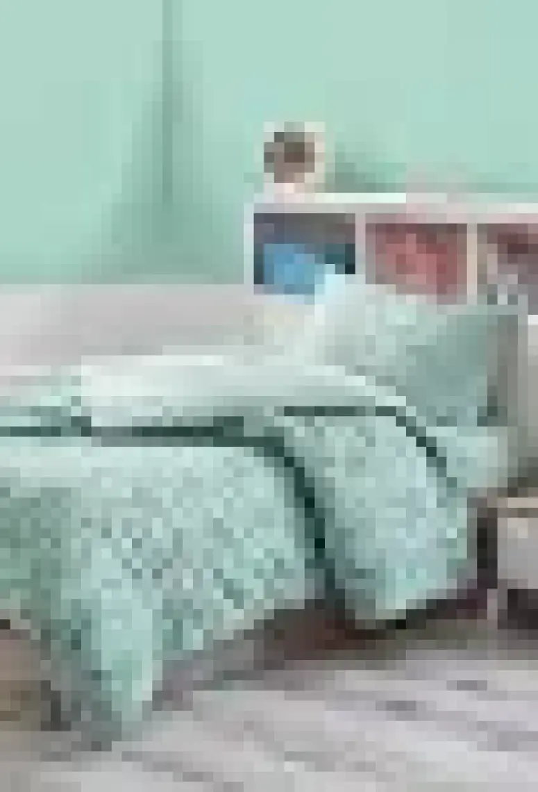 Enlora Home Kolay Ütülenir Nevresim Takımı Tek Kişilik Pure SuYeşili