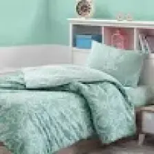 Enlora Home Kolay Ütülenir Nevresim Takımı Tek Kişilik Pure SuYeşili