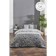 Tabu Home Doodle Siyah Çarşafı Lastikli Tek Kişilik Nevresim Takımı