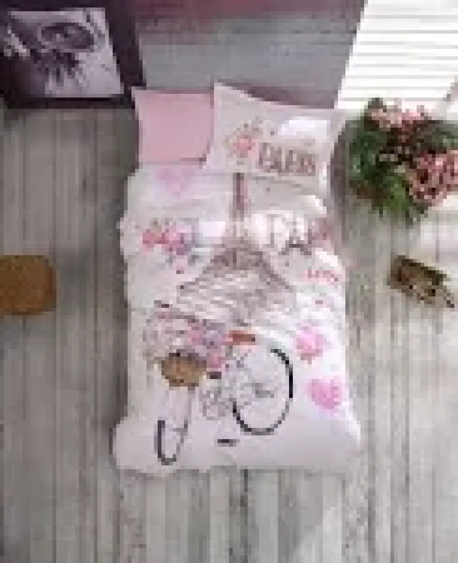 Clasy Ranforce Nevresim Takımı Tek Kişilik Paris Love