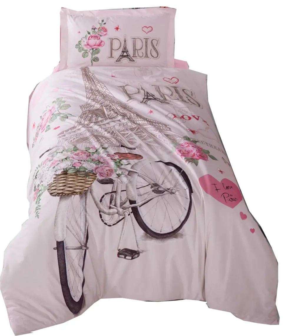 Clasy Ranforce Nevresim Takımı Tek Kişilik Paris Love