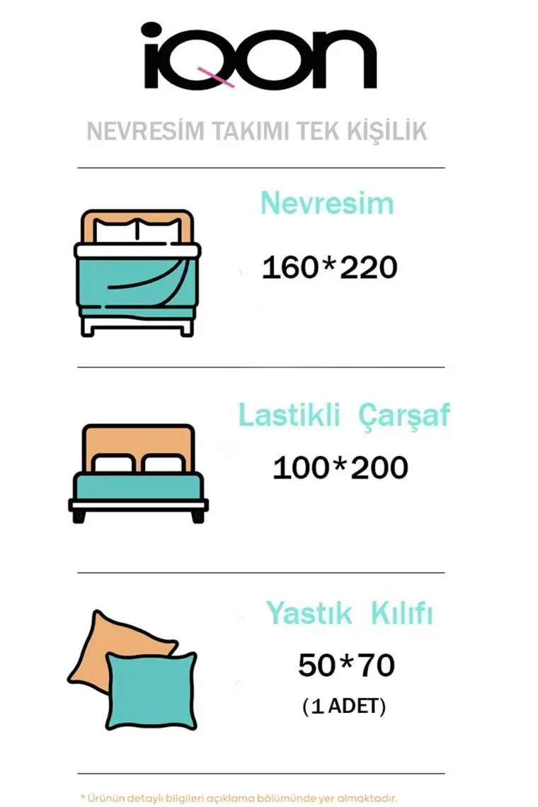 Lastikli Çarşaflı Nevresim Takımı Tek Kişilik Ottoman Orange
