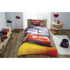 Taç Lisanslı Cars Lighting Mcqueen Glow  (Gece Işıldayan ) Nevresim Takımı Tek Kişilik