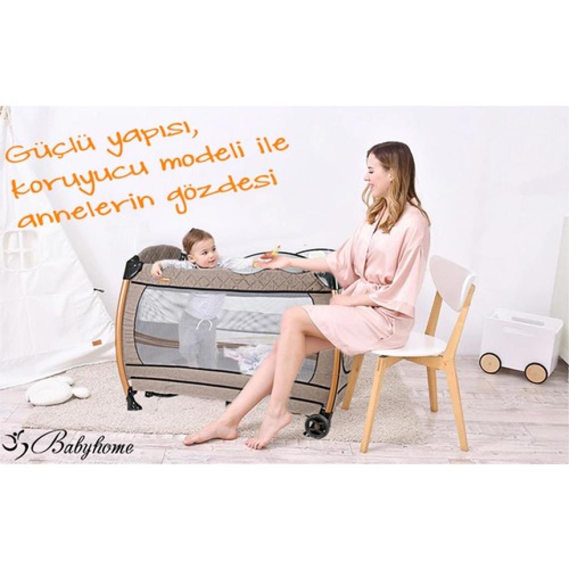 Baby Home 600 Nanny 70x110 Bebek Oyun Parkı Park Yatak Beşik + Yatak
