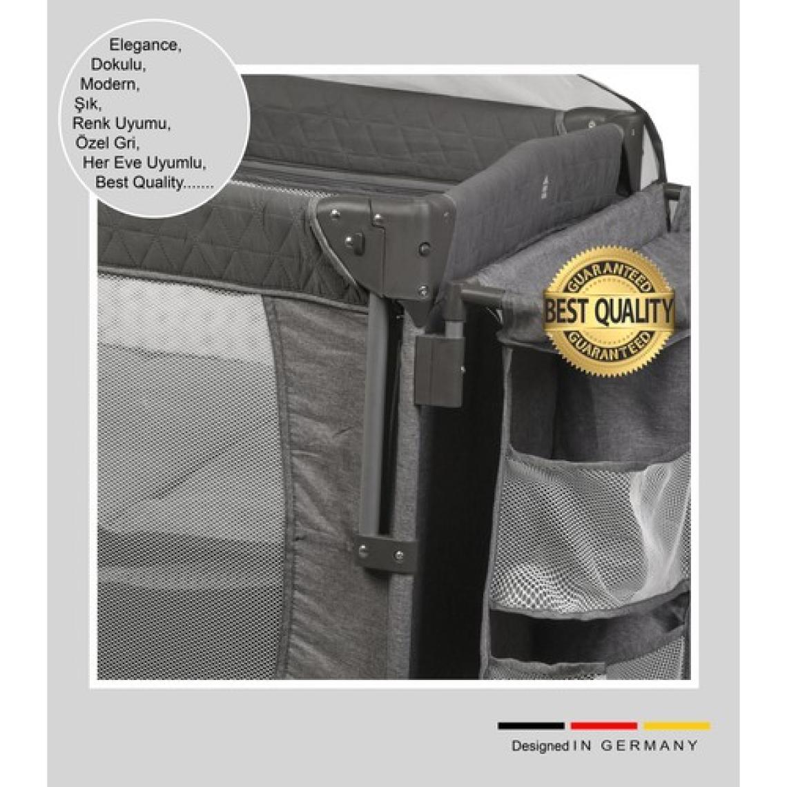Holmer Maxi Comfort Coolstyle Anne Yanı Deluxe Kumaş Cibinlikli Oyun Parkı 70x110cm