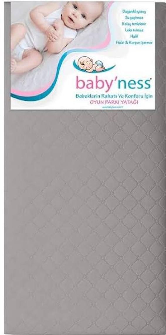 Babyness Bebek Oyun Parkı Yatağı Sıvı Geçirmez Leke Tutmaz Sünger Yatak