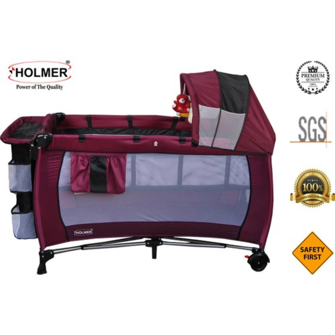 Holmer Maxi Comfort Eurostyle Oyun Parkı 60 x 120 cm Mürdüm+Aloevera Yatak