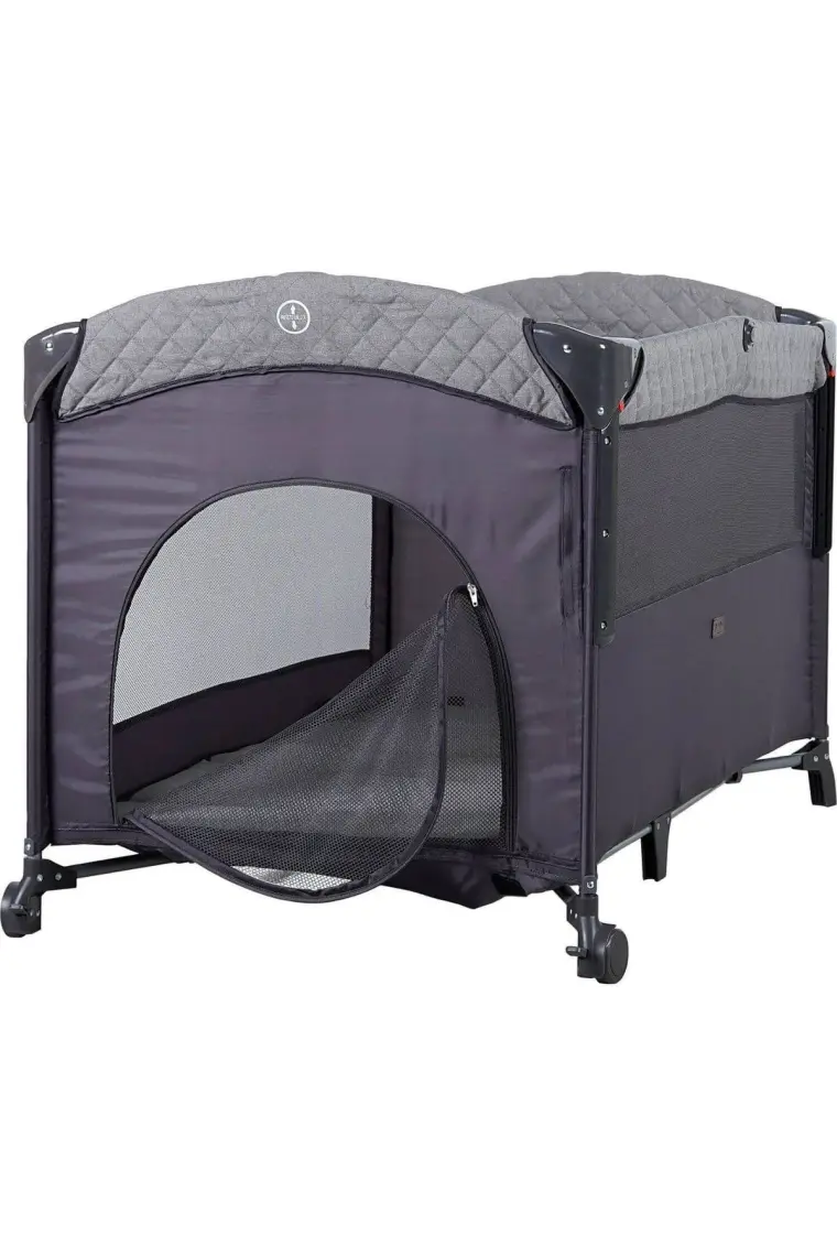 Prego 8044 Miami Plus Anne Yanı Oyun Parkı 70X120 cm Gri