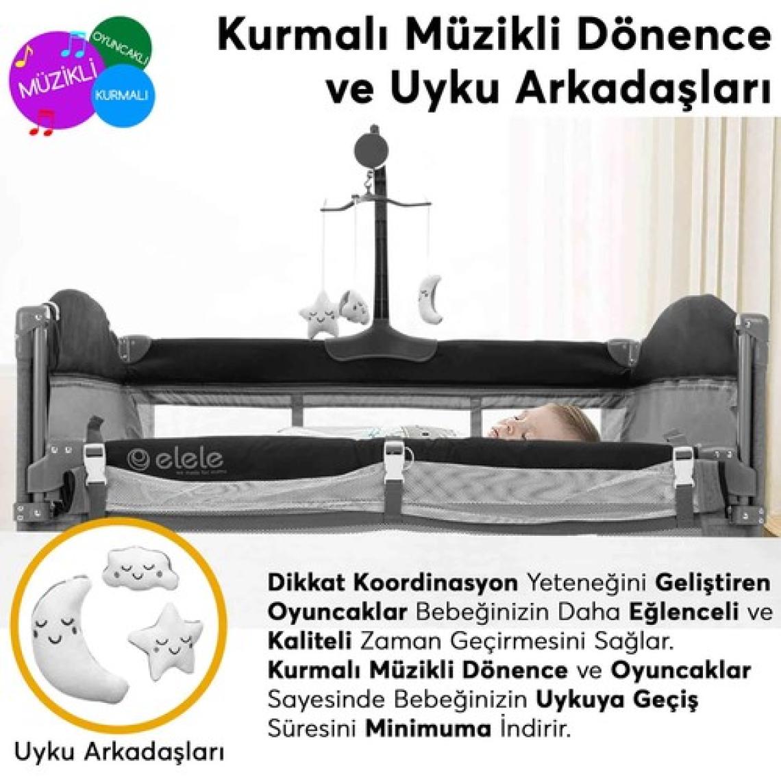 Elele Madre Anne Yanı Park Yatak Oyun Parkı 70X110 cm