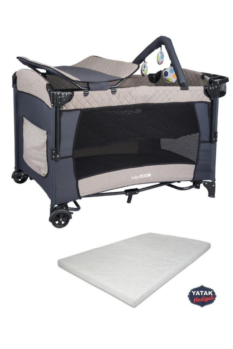 Babydoor Mia Comfort 70x110 cm Anne Yanı Park Yatak Bej