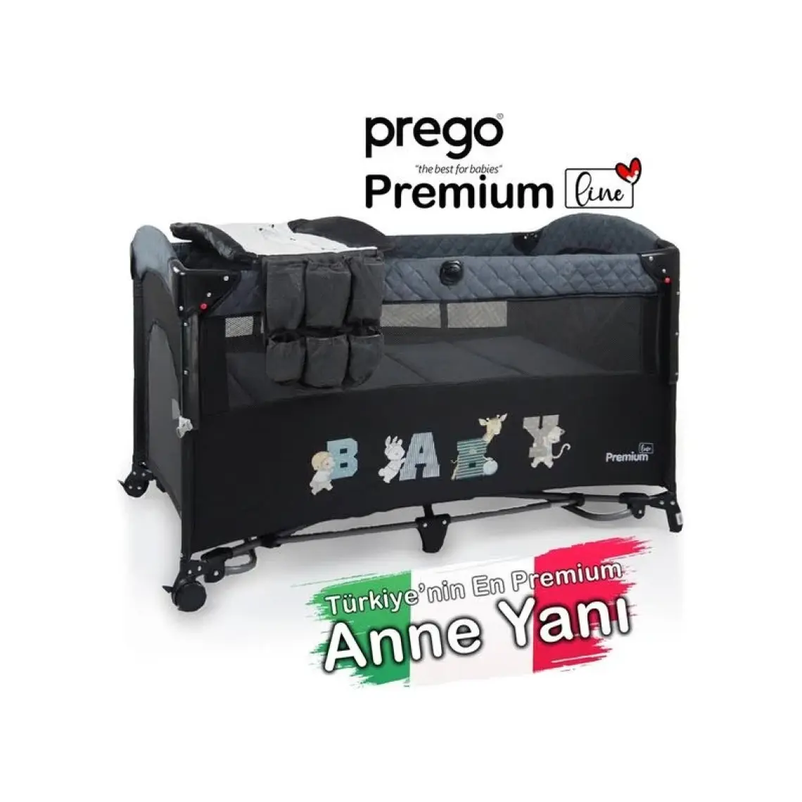 Prego Premium Anne Yanı Oyun Parkı 70*120 cm 8048