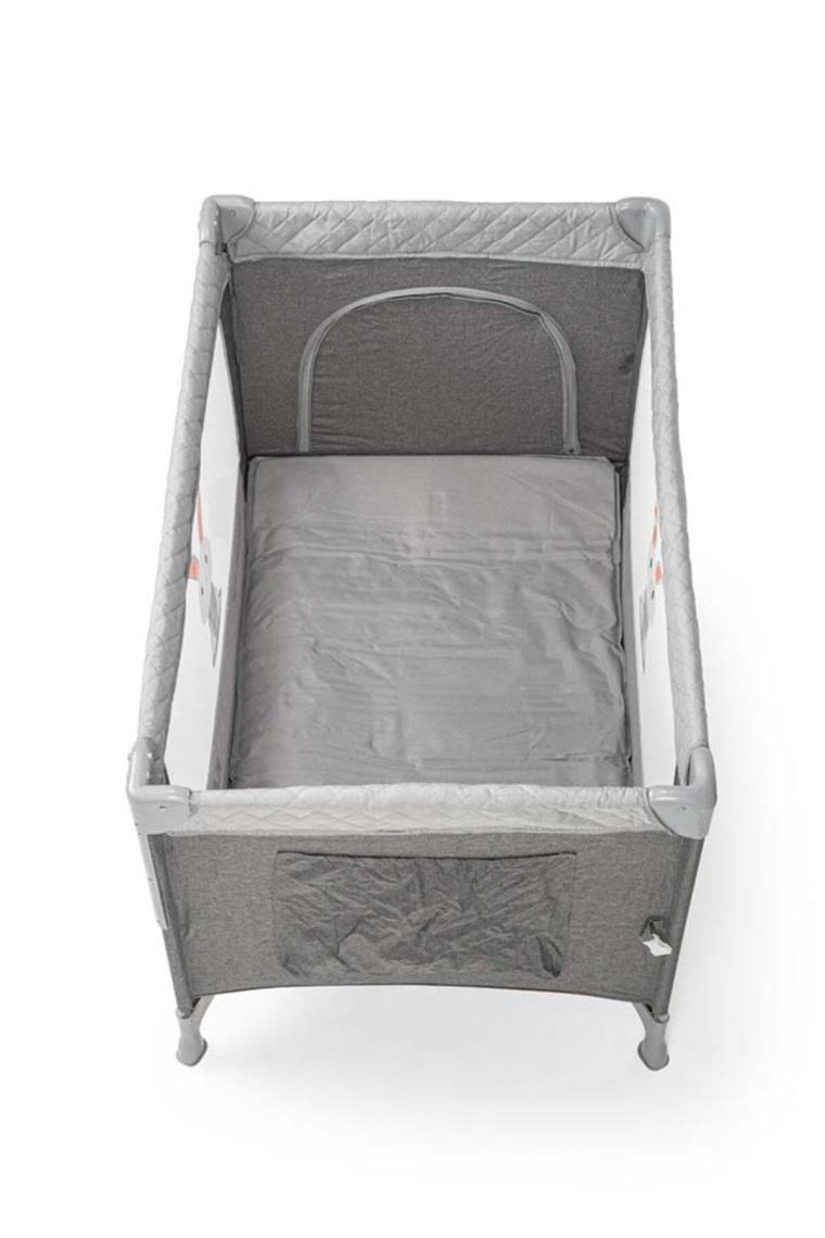 Kanz Sleepside +Plus Anne Yanı Park Yatak ve Oyun Parkı Gri