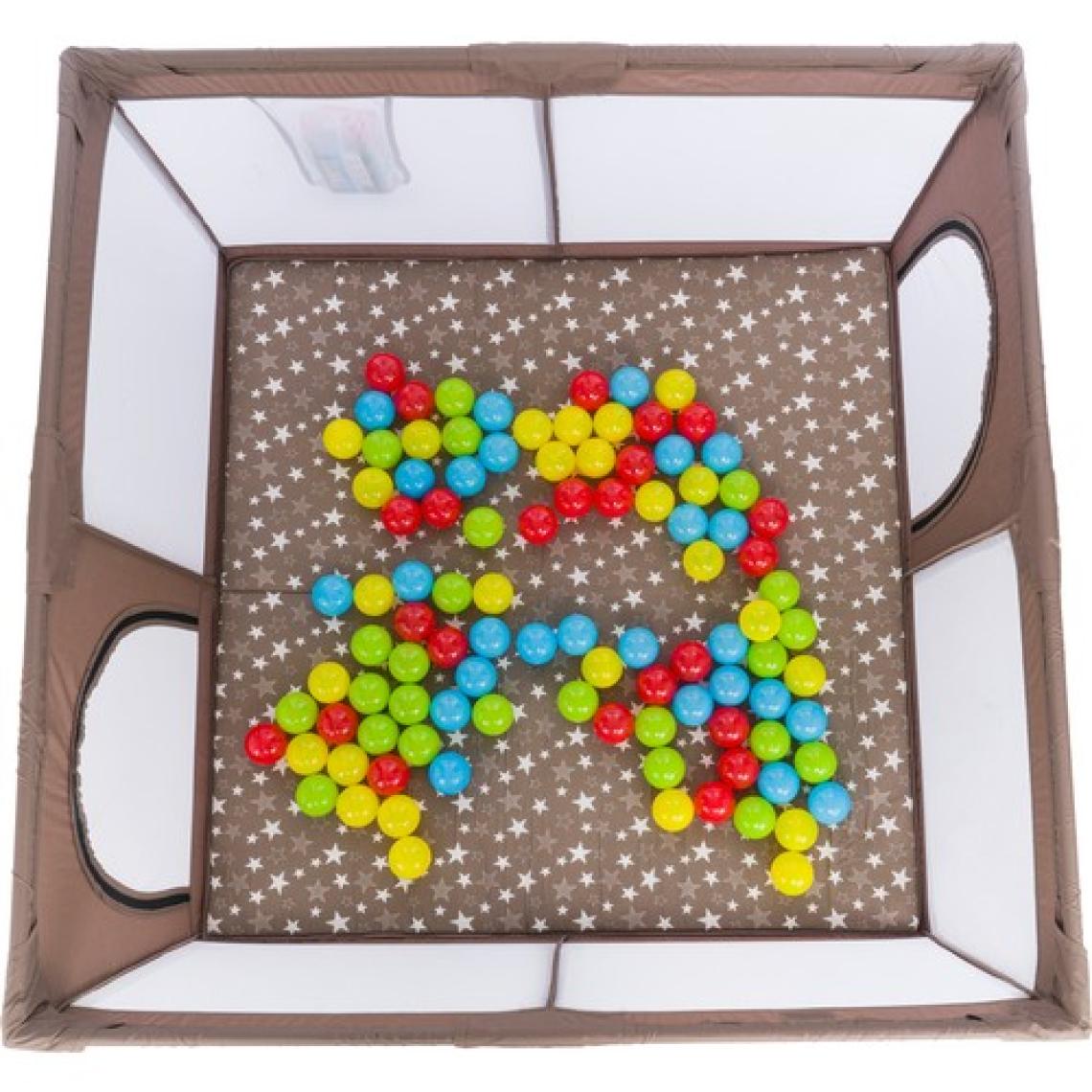 Mamma Playard Güvenli Bebek ve Çocuk Oyun Alanı Oyun Parkı 125X125 Oyun Matı ve Topları