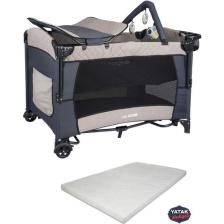 Babydoor Mia Comfort Anne Yanı Park Yatak Oyun Parkı 70X110 +Yatak Bej