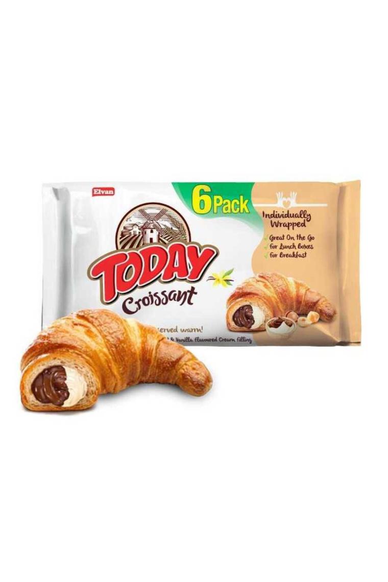 Today Kruvasan Çikolata Vanilyalı 40 Gr. 6 Adet (1 Kutu)