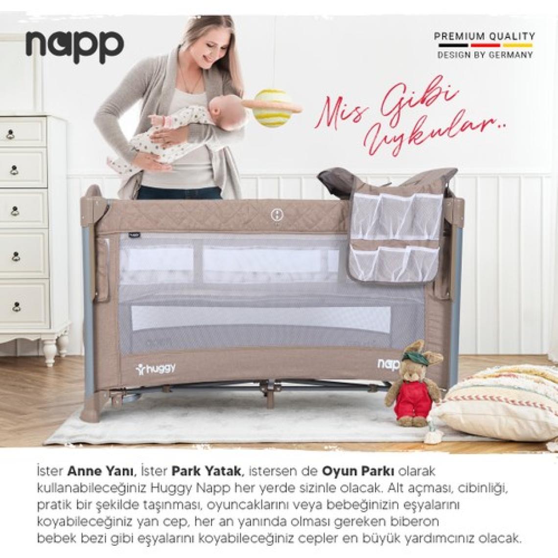 Huggy Napp 8 In 1 Anne Yani Park Yatak Oyun Parkı+Yatak