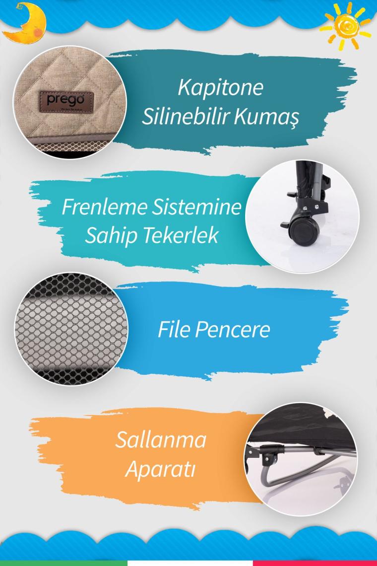 Premium Anne Yanı Oyun Parkı 70*120 Cm 8048