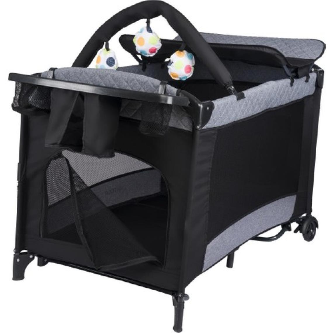 Babydoor Mia Comfort Anne Yanı Park Yatak Oyun Parkı 70X110 +Yatak Gri
